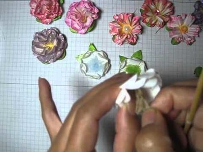 DIY:Easy to make paper flower # 3 by SaCrafters:How to:
