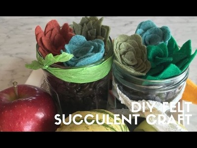 DIY Felt Succulents Craft