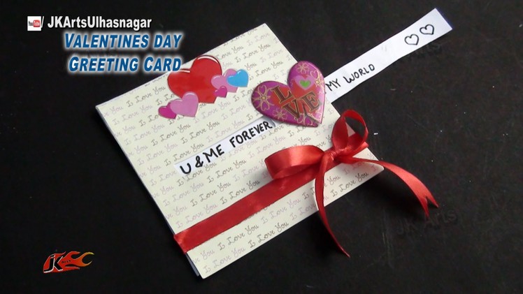 DIY Valentine's Day Love Slider Card | How to make | JK Arts 838