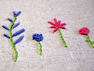 Hand Embroidery: Coil or Bullion Stitch