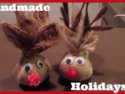 Handmade Holidays: Burlap Reindeer Kid's Craft & Gift Idea! beingmommywithstyle