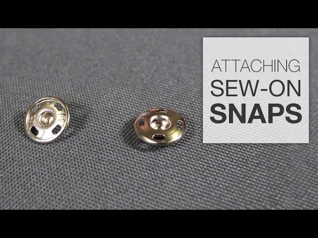 How to Attach Sew-On Snaps