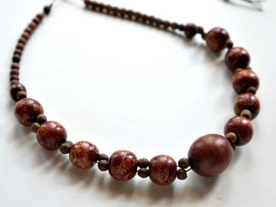 How To Create A Pretty Wooden Beaded Necklace - DIY Crafts Tutorial - Guidecentral