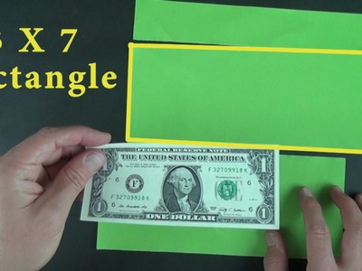 How to cut a dollar shape from a square
