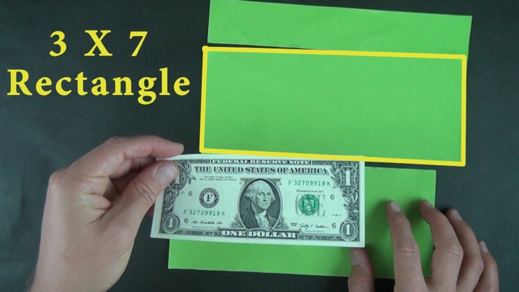 How to cut a dollar shape from a square