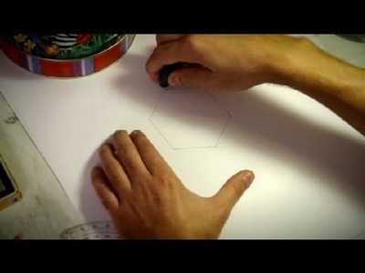 How to Draw a 6-Equal-Part Hexagon : How to Draw
