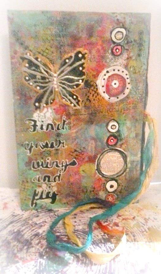 How to make a mixed media art journal. Art Collaboration with Ina.Part1