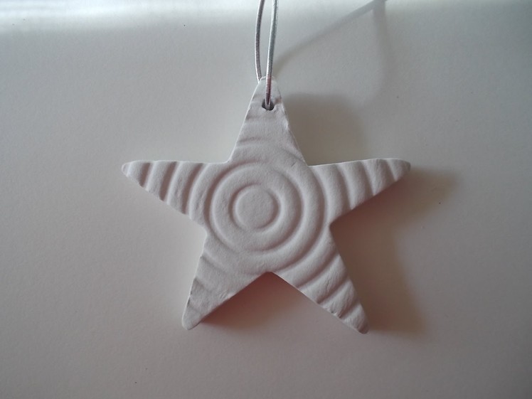 How to make a paper clay star ornament