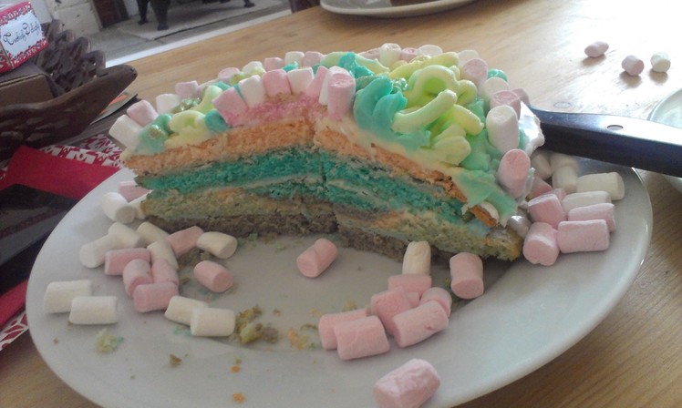How To: Make a Rainbow Cake Part 2 | VintageBeautyGirls