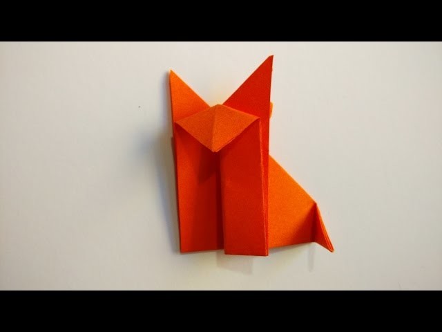 How to make an easy origami fox - Origami animals