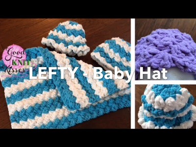 Lefty Marshmallow Crochet Baby Hat CAL  - Left Handed