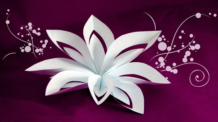 New Layered Paper Flower Cutting and Folding Combined Technique