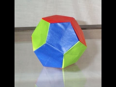 Origami dodecahedron instructions
