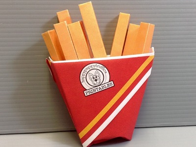 Origami French Fries - Print Your Own