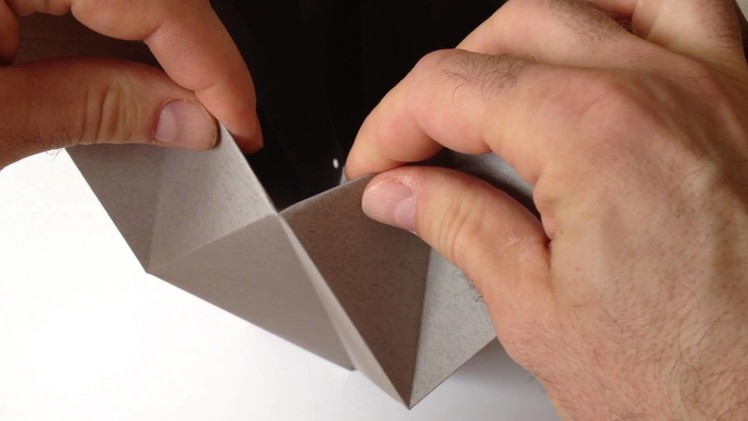 Origami Light Made by You - folding small triangles - detail