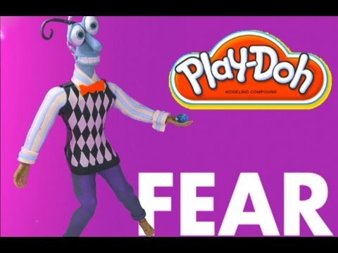 Play Doh craft . Fear costume from Inside out inspired by playdohcraftntoys