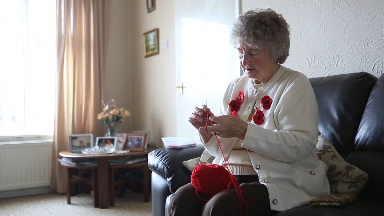 Poppy-making pensioner claims creating 20 crochet poppies a day helps battle arthritis
