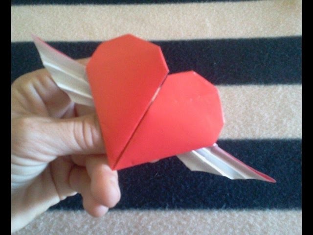 San Valentine's origami heart - Corazon de papel para San Valentin
