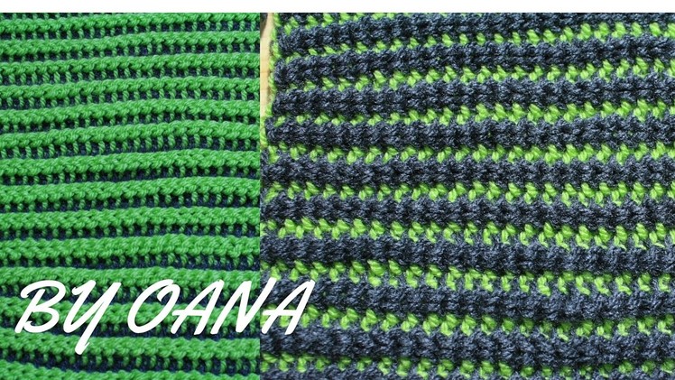 Tunisian crochet reversible stitch