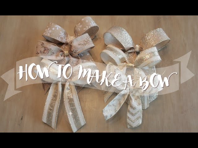 VLOGMAS DAY 13: THE FASTEST & EASIEST WAY TO MAKE A BOW!