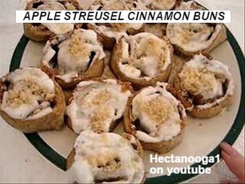 Apple Cinnamon Streusel Buns recipe, vegan