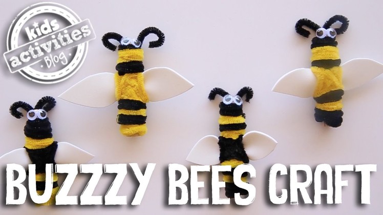Buzzzy Bees Craft with Clothespegs and Pipe Cleaners!