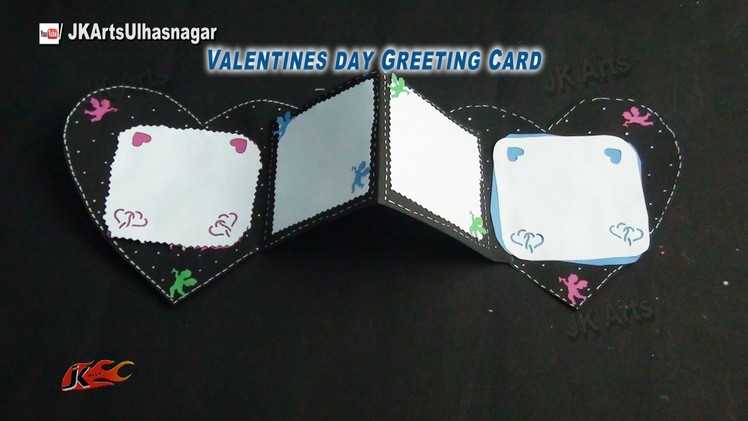 DIY Easy Valentine's Day Greeting Card. Scrapbook | How to make | JK Arts 839