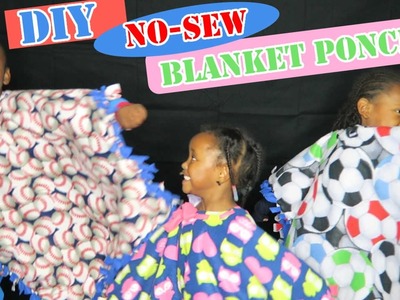 DIY: No-Sew Poncho Blankets