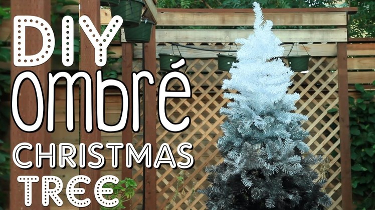 DIY Ombré Christmas Tree | Christmas Room Decor DIY!