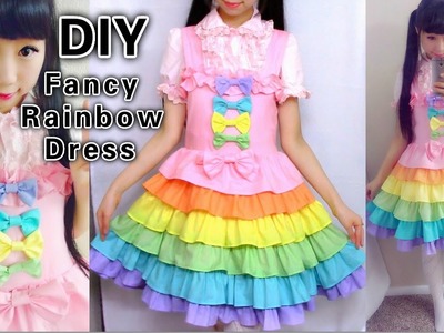 DIY Rainbow Dress: Sewing a Fancy Lolita Dress With me from Scratch