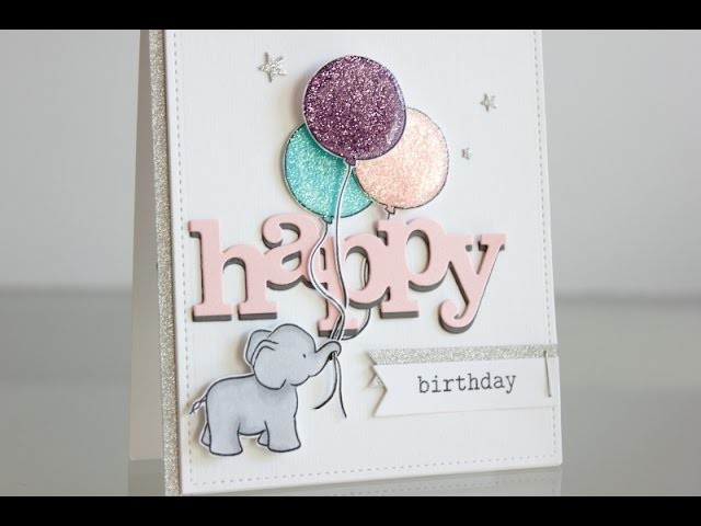 Glitter Birthday Card