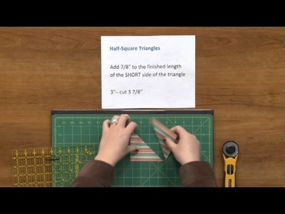 Half Square Triangle Quilt Tutorial Preview