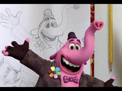 How to Draw BING BONG from Pixar's Inside Out- @dramaticparrot
