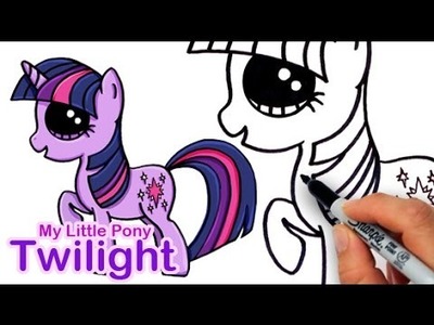 How to Draw My Little Pony Twilight Sparkle Cute Step by step