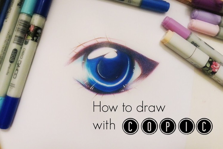 How to draw: Simple Effectful Manga.Anime eye with COPIC