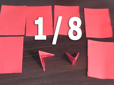 How to fold the pieces (triangles) for 3D origami size 1.8
