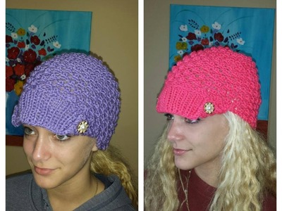 How To Knit Easy Hat With Popcorn Stich