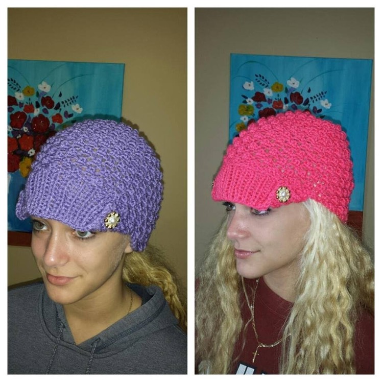 How To Knit Easy Hat With Popcorn Stich