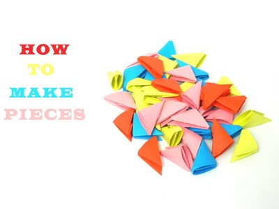 How to make 3D Origami Pieces (HD)