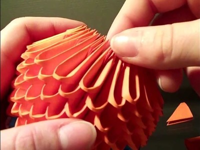 How to make 3d origami pokeball