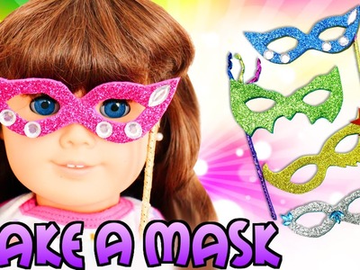 How to Make AMERICAN GIRL DOLL Mask - Easy Doll Crafts