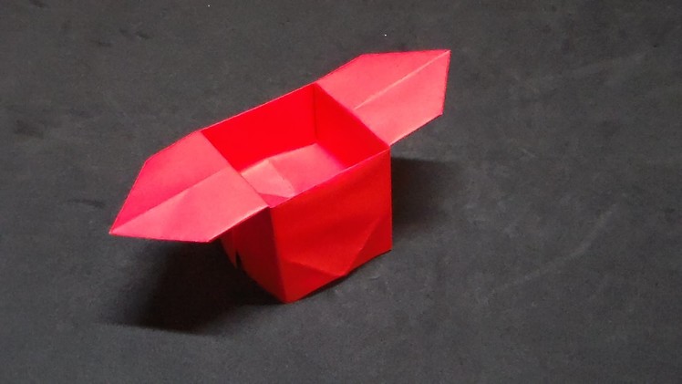 How to make an origami box (sanbo)