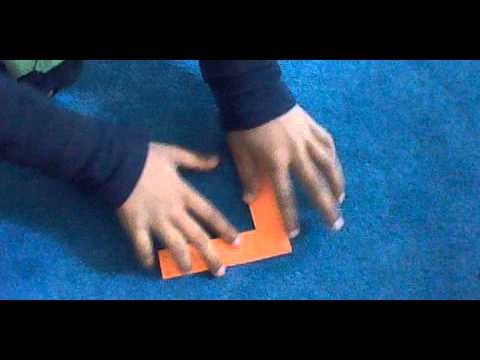 How to make Origami Boomerang (Left handed)