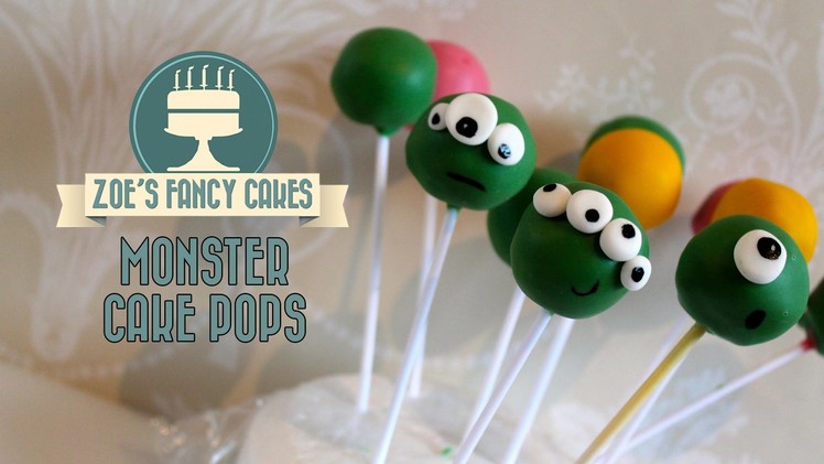 Monster cake pops: How to make basic cake pops for beginners quick and easy