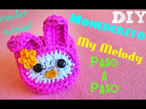 My Melody!!! -Mini Monedero!! CROCHET TEJIDO