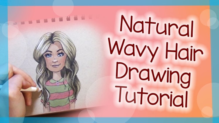 Natural Wavy Hair Drawing Tutorial