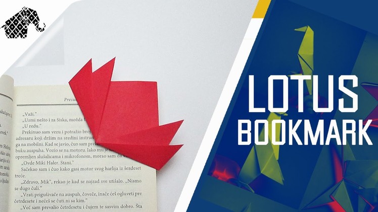 Origami - How To Make An Origami Lotus Bookmark