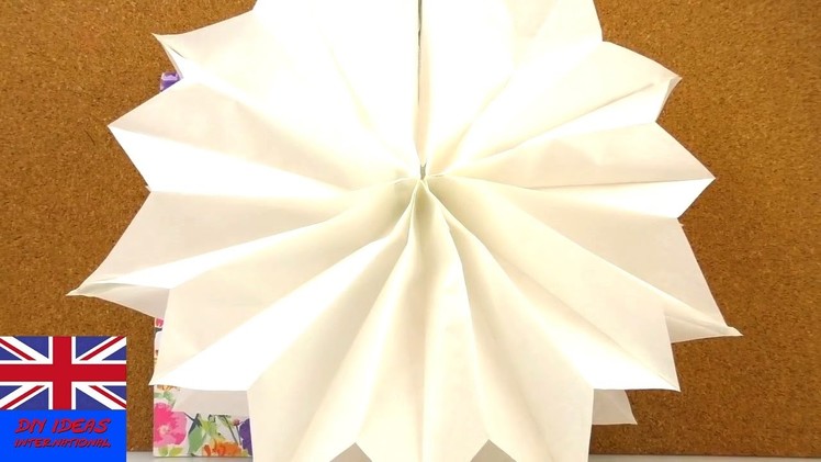 Paper star christmas decoration. Tutorial: DIY How to make a paper star for christmas?