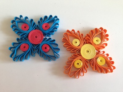 Quilling Flowers with a hair comb