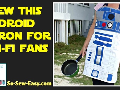 Sew this R2D2-style Star Wars inspired apron